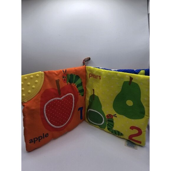 Eric Carle The Very Hungry Caterpillar Lets Count Crinkle Squeaker Teether Book - Picture 2 of 8